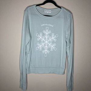 Wildfox One of a Kind Snowflake Crewneck Small
